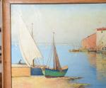 NANDES, R (20ème siècle) "vue des Martigues", huile sur toile...