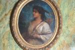 ECOLE FRANCAISE 19ème siècle "Portrait de Diane", huile sur toile...