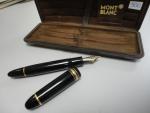 MONT-BLANC - stylo plume grand modèle avec rayures d'usage sur...