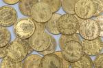 PIECES (trente) en or de 20 Lires, Italie, comprenant :...