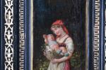 LANFANT DE METZ, François Louis (1814-1892). Femme à l'enfant. Paire...