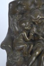 CROISY, Aristide (1840 - 1899). "Le Nid", épreuve en bronze...