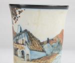 CIBOURE. Pot à eau (H. 14 cm) et vase (H....