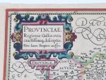 CARTE de LA PROVENCE, fin du 16ème siècle. "Povinciae regionis...