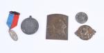 MEDAILLES (lot de) : cuivre bronze