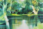 HILAIRE, Camille (1916-2004). L'étang sous les arbres. Lithographie signée au...