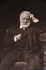 BONNAT (d'après). Photographie du portrait de Victor Hugo. Avec signature...