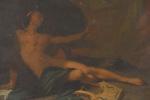 PETIT, Jules Charles (1830-?). Scène symboliste avec la figure du...