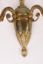 APPLIQUES (paire d') en bronze. Style Louis XVI. JOINT une...