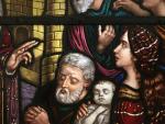 GUERITHAULT Frères, 1874 - VITRAIL "Saint Hilaire ressuscitant un enfant...