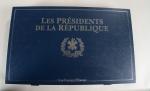 CLUB FRANCAIS DE LA MONNAIE : (4 coffrets)
- "Les Président...