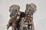 Petit couple en bronze dans le goût du XIXe, h...