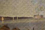 Ecole Anglo-Chinoise (China Trade Painting), vers 1840
« Vue du Front...