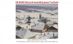 Robert FERNIER (1895-1977)<br />
 Les toits blanc, Goux les Usiers sous la neige   HST, sbd, 54x65 cm