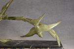 LAURENT (Georges H.) "Les hirondelles", sculpture en bronze à patine...