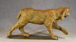 FAVRET (Christophe) "Lynx", bronze à patine marron clair N°1/8, signé,...