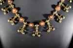 LALAOUNIS : Beau collier Néo-classique des "années 70" en or...