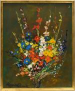 COMTE (Roger) "Bouquet champêtre", hsp, sbg, 60x50