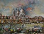 DUMONT (Claude) "Venise, l'entrée du Grand Canal et l'Eglise Santa...