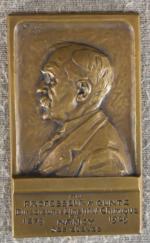 PROUVE (Victor) : Plaque en bronze "Au professeur Guntz, Directeur...