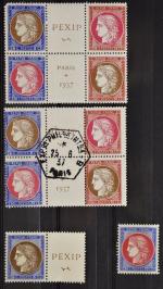 France :  lot de 10 timbres du bloc pexip...