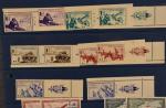 FRANCE :  17 timbres  et le  bloc...