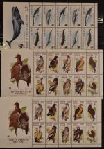 VARIA : lot de 9 classeurs de timbres divers pays...