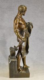GERMAIN (Jean-Baptiste) (1841 - 1910) "Le forgeron" épreuve en bronze...