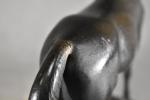 MÖBIUS (Karl)  (1876-1953) "Cheval barbe" bronze à patine brune...
