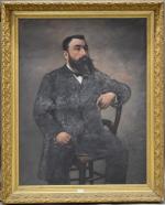 BOUCHARD (J.) "Portrait de M. Jules Ardoin Bey" hst, sbd...