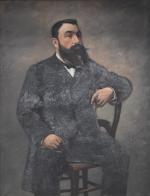 BOUCHARD (J.) "Portrait de M. Jules Ardoin Bey" hst, sbd...