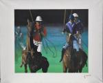 DERIOT (J) "Joueurs de polo" hst, sbd, 81x100