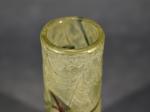 MULLER CROISMARE Cristallerie :  Vase à décor d"une araignée...