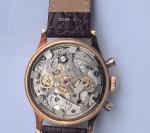 BREITLING PREMIER Réf : 788 EN OR ROSE. Montre bracelet chronographe...