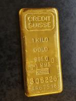 Lingot d'or de 1kg du Crédit Suisse (995g) n° AA67518...