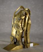 VESSELIN (ECOLE RUSSE) "La mère et l'enfant" , bronze ,...