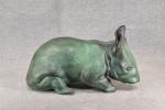 APPONYI (Sylvio) "WOMBAT JUNIOR 1989" sculpture animalière en bronze à...
