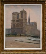 BOUCART (Gaston) "Notre-Dame de Paris" hst, sbd, 73x60