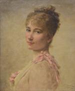CHARTRAN (Théobald) (Besançon 1849 - Neuilly-sur-Seine 1907) " Portrait de...