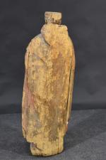 "Saint" sculpture en bois polychrome, époque XVIIIe, h = 98...