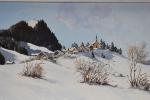 BOILLOT "Village Franc-comtois sous la neige" hsp, sbd, 44x100