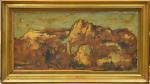BOURGEOIS (Jean-Claude) "Paysage de montagne" hst, sbg, 31x65,5