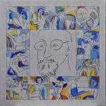 CHEVALLEY (Marie-Cécile) "Hommage à Henri Matisse" encre, acrylique et collage...