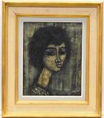 CAMPAGNOLA (Enrico) "Portrait de jeune femme" hst, sbd, 41x33