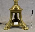 Grande lampe pique-cierge en bronze