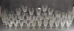 SAINT-LOUIS : éléments de service de verres (45 pièces) en...