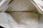 LONGCHAMP : sac besace en cuir blanc, bandoulière réglable ,...