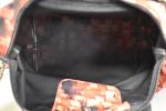 LONGCHAMP : Petit sac pliage en toile rouge rose et...