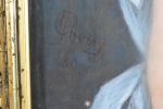 CHOISY-CROT (Jeanne-Louise) "Portrait d'une fillette", pastel, signé et daté 1891,...