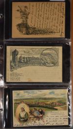 ALLEMAGNE : un album d' environ 109 cartes postales anciennes...